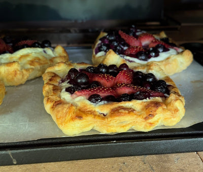 Blueberry, Strawberry, and Cream Cheese Danish (Red, White, and Blue)