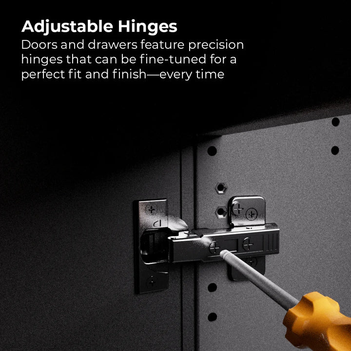 Elysia outdoor modular kitchen adjustable hinges