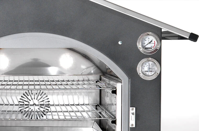 The Gusto Wood Fired Outdoor Pizza Oven Front Closeup