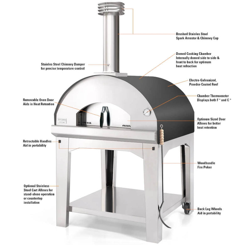 Features of the Marinara Wood-fired Pizza Oven 