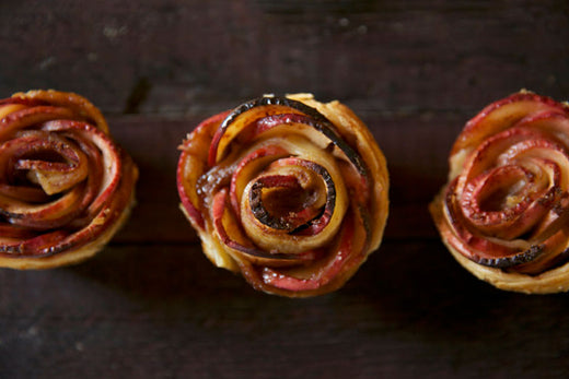  Beautiful APPLE ROSES baked in the Italian wood-fired pizza oven