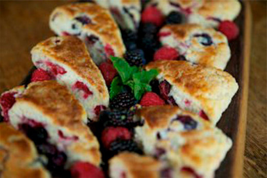  Triple Berry Scones in the Wood-fired Oven