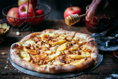 Apple, Honey and Walnut Pizza