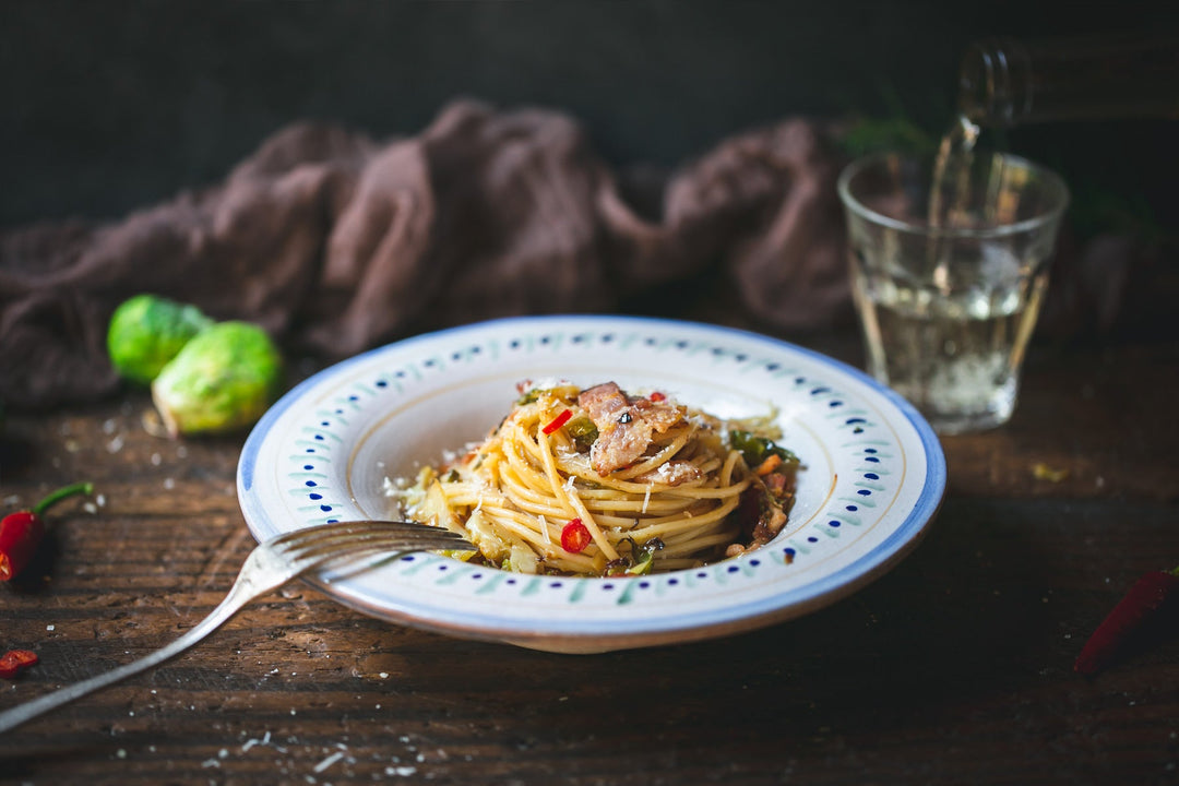 Spaghetti With Brussels Sprouts And Bacon