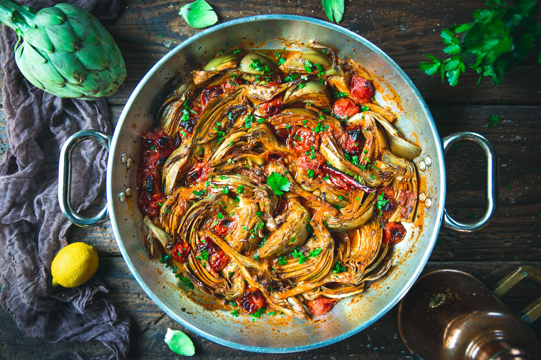 Carciofi in Umido con Pomodoro - Artichokes with Tomatoes