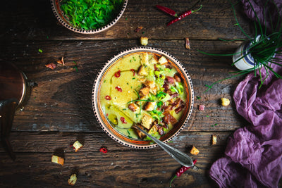 Creamed Leek and Potato Soup - Vellutata di Porri e Patate