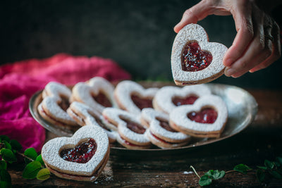 Linzer Shortbread Cookies - Spitzbuebe