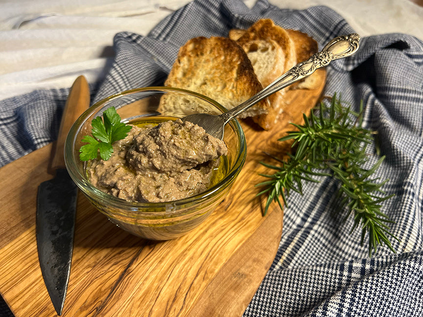 Tuscan Fegatini (Chicken Liver Pâté) on Bruschetta Recipe