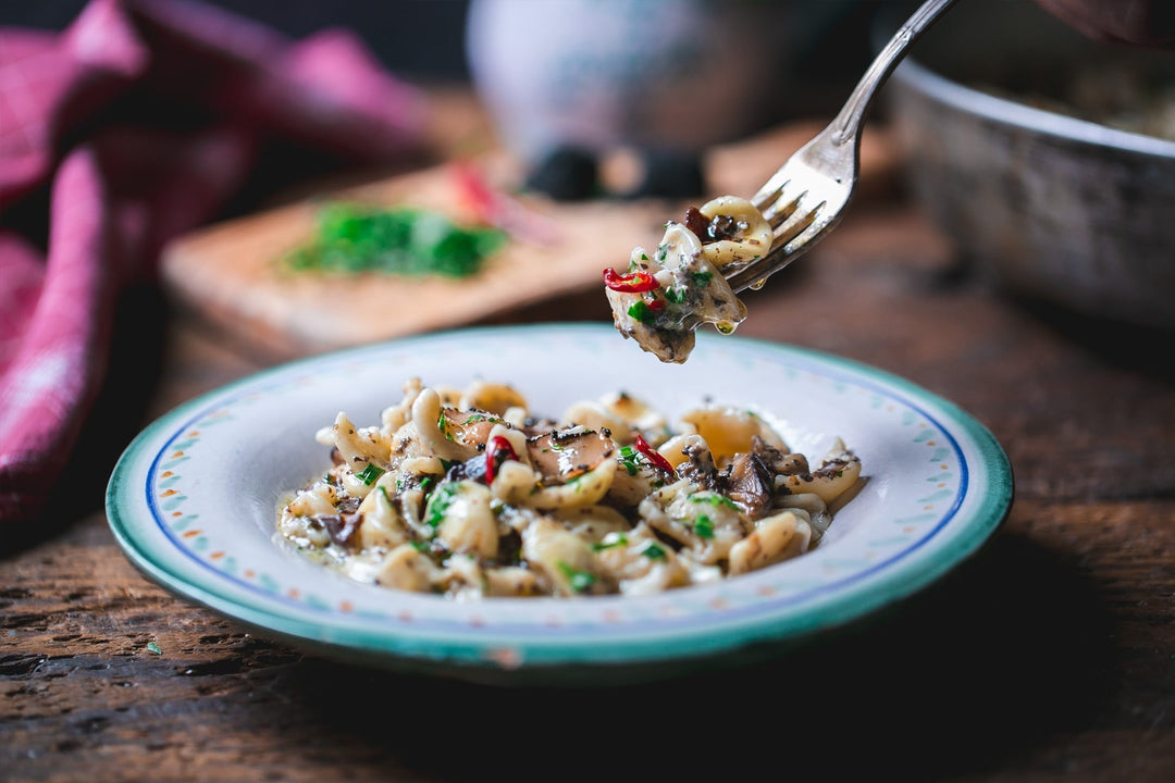 Orecchiette with Truffles and Mushrooms