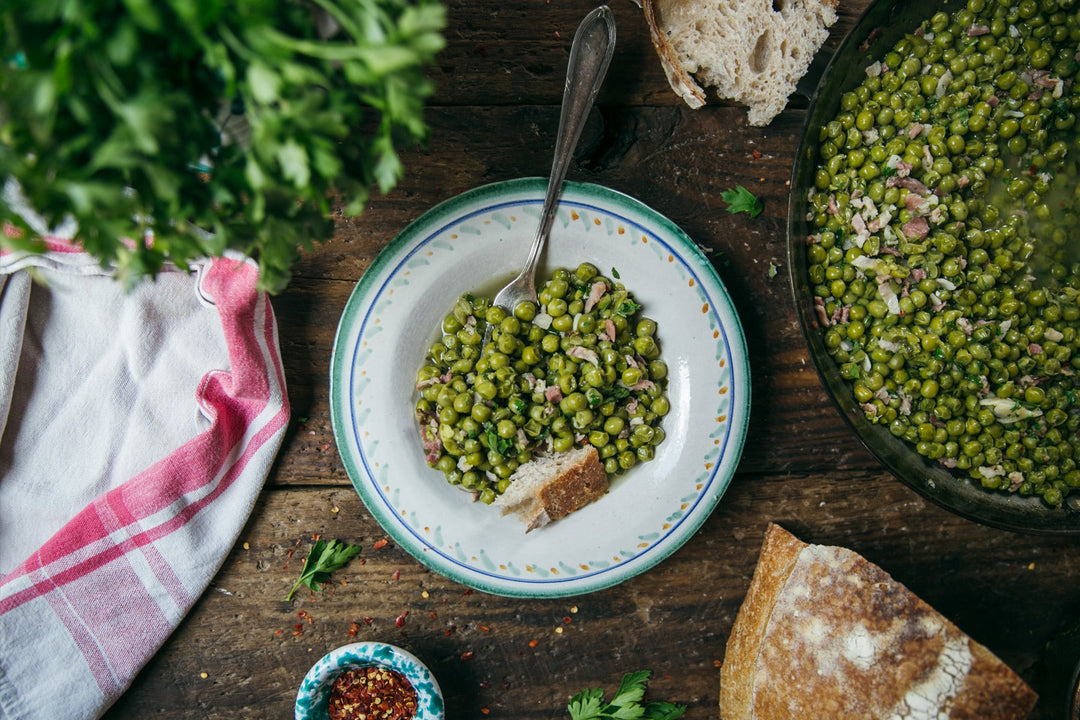 Giulia's Piselli alla Fiorentina - Florentine Peas