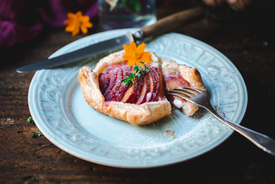 Plum Galette with Puff Pastry