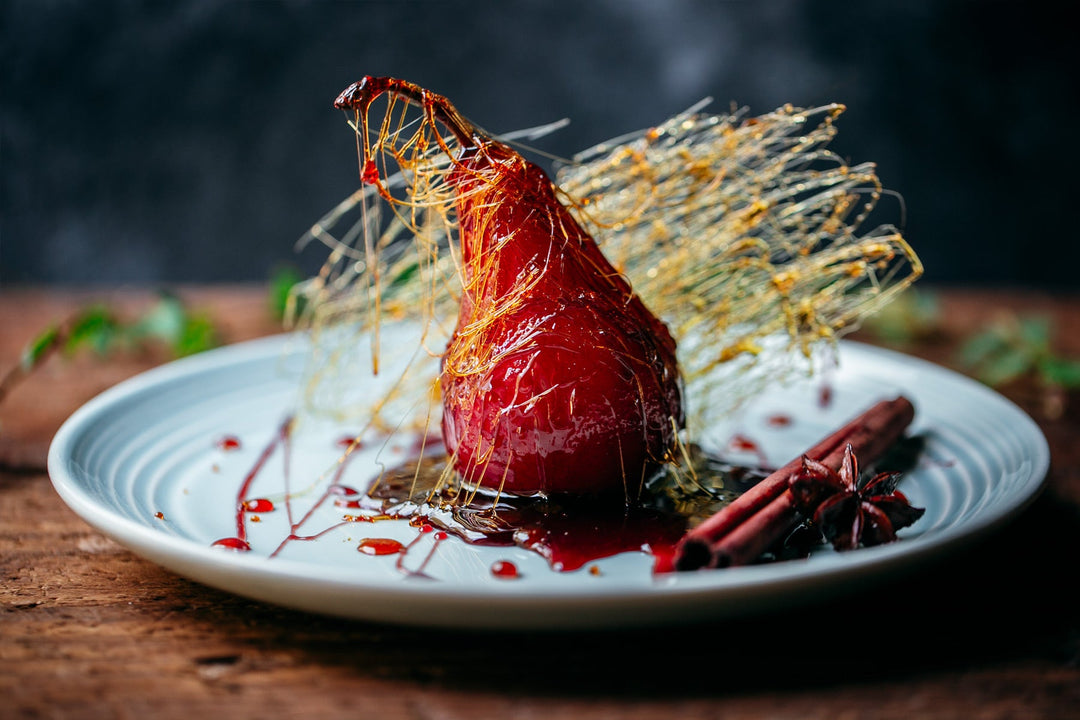 Drunken Poached Pears