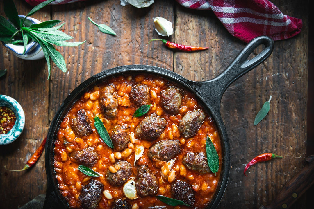 Fagioli con Salsiccia - Beans and Sausage