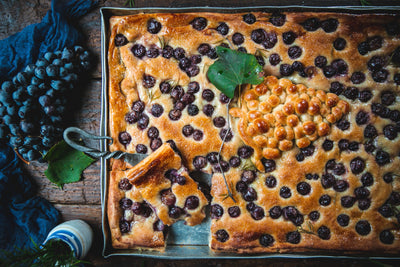 Schiacciata all'Uva - Grape Focaccia