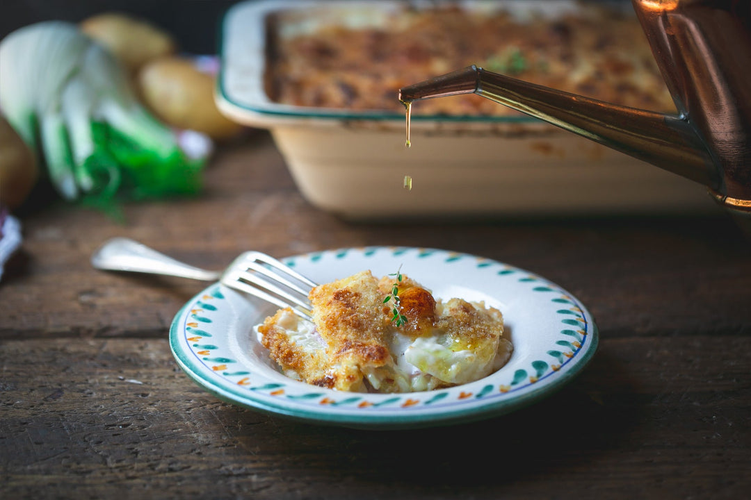 Sformato di Finocchio, Patate e Prosciutto - Fennel and Potato Casserole