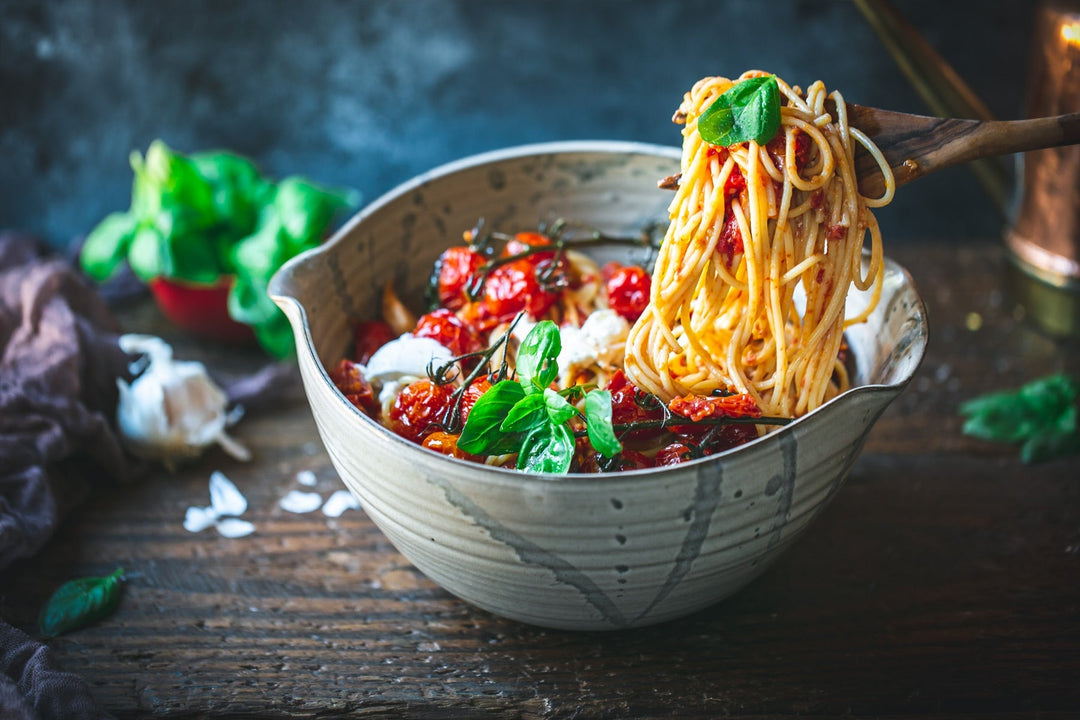 Spaghetti with Roasted Cherry Tomatoes
