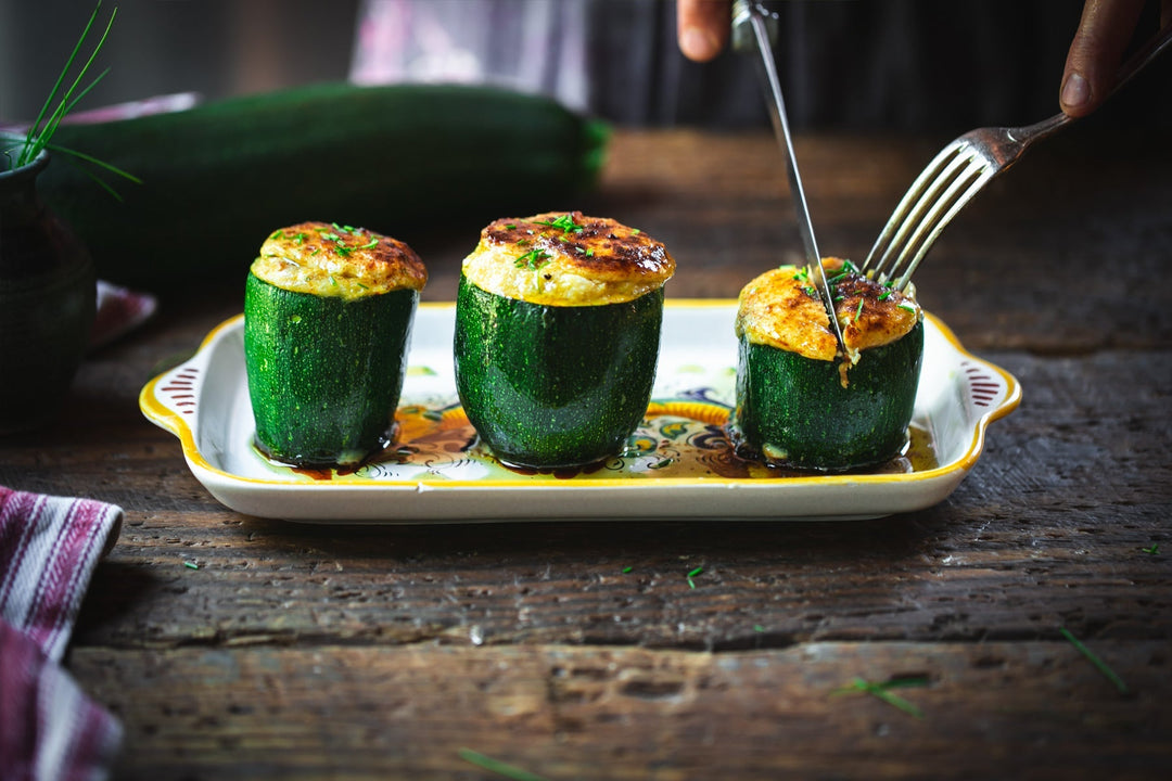 Stuffed Zucchini Soufflé