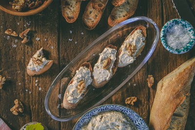 Walnut and Mascarpone Crostini