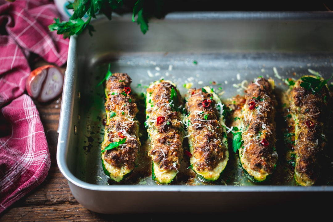Zucchini Ripieni - Stuffed Zucchini