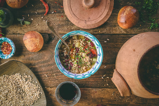 Farro & Sausage Soup - Zuppa di Farro e Salsiccia