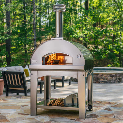 outdoor wood fired pizza oven