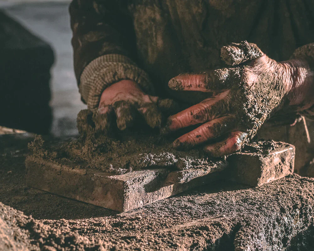 Saputo Biscotto Pizza stones being handmade in Italy