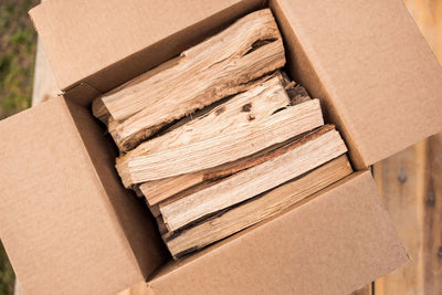 Kiln Dried Pizza Cut Firewood - 2 boxes