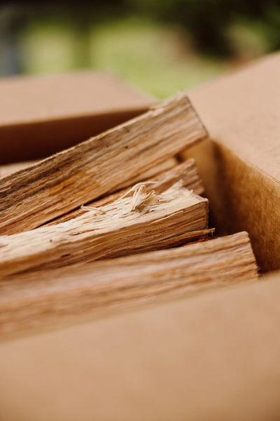 Kiln Dried Pizza Cut Firewood - 2 boxes