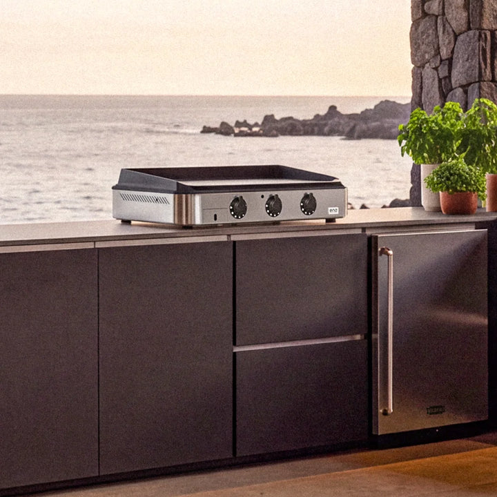 ENOSIGN 80 Gas Griddle (La Plancha), Stainless (3 burner)