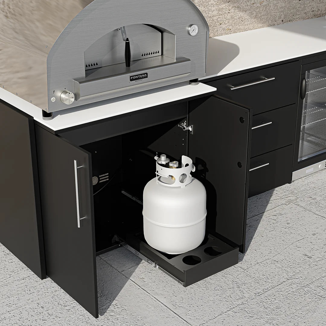 Elysia with Firenze and propane tank slide out