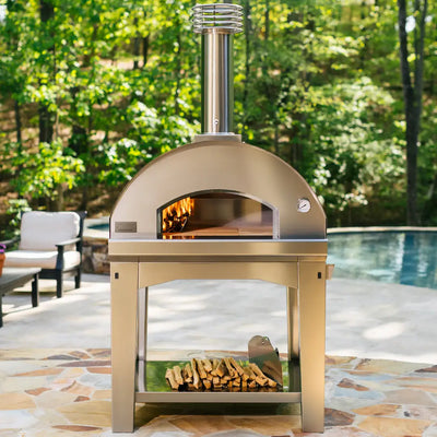 Mangiafuoco Wood-Fired Outdoor Pizza Oven #color_gray