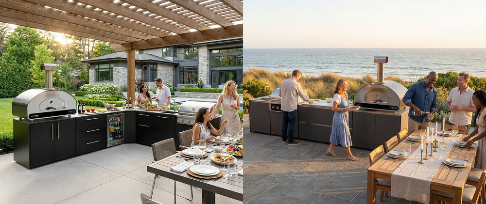 Outdoor Kitchen with Pizza Oven