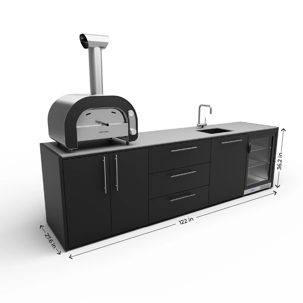 Elysia Maestro Linea Outdoor Kitchen | Fontana Forni USA