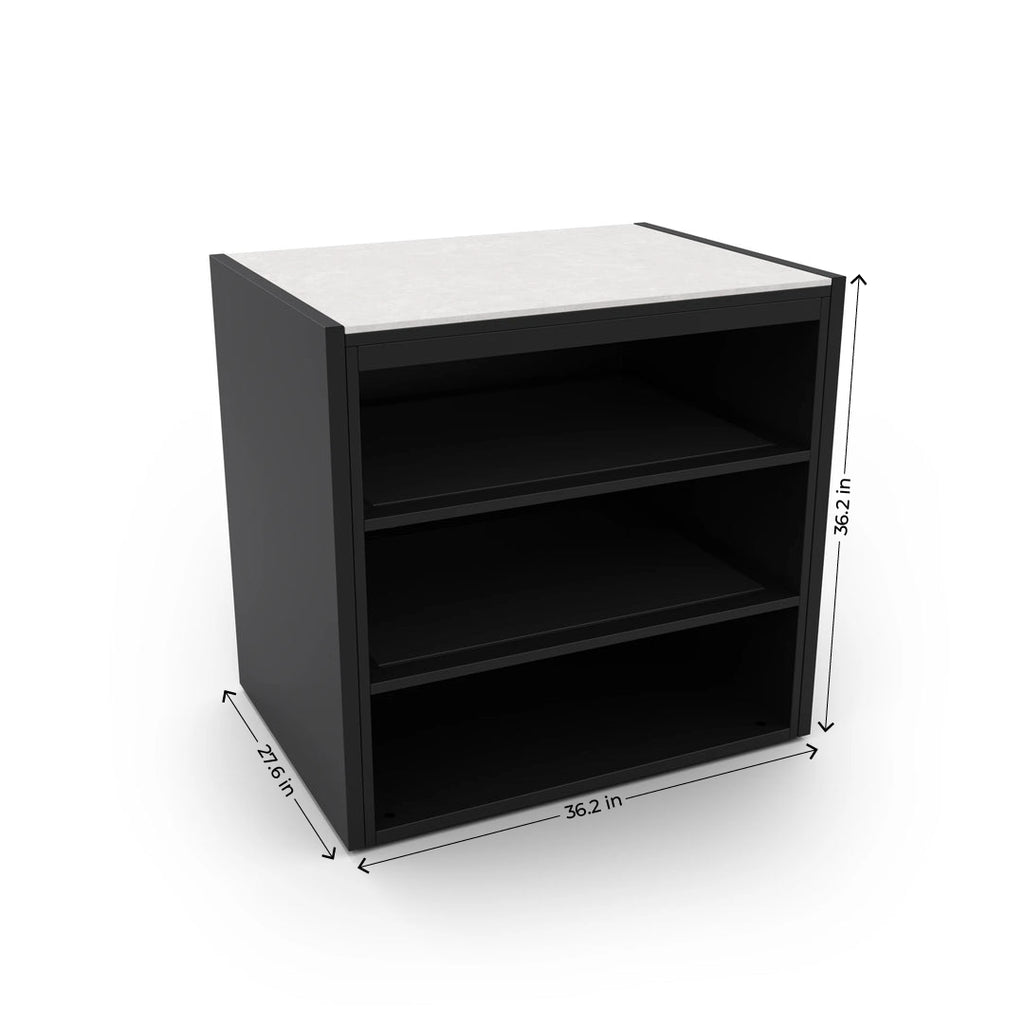 Open Shelf Module for Outdoor Kitchen | Fontana Forni USA