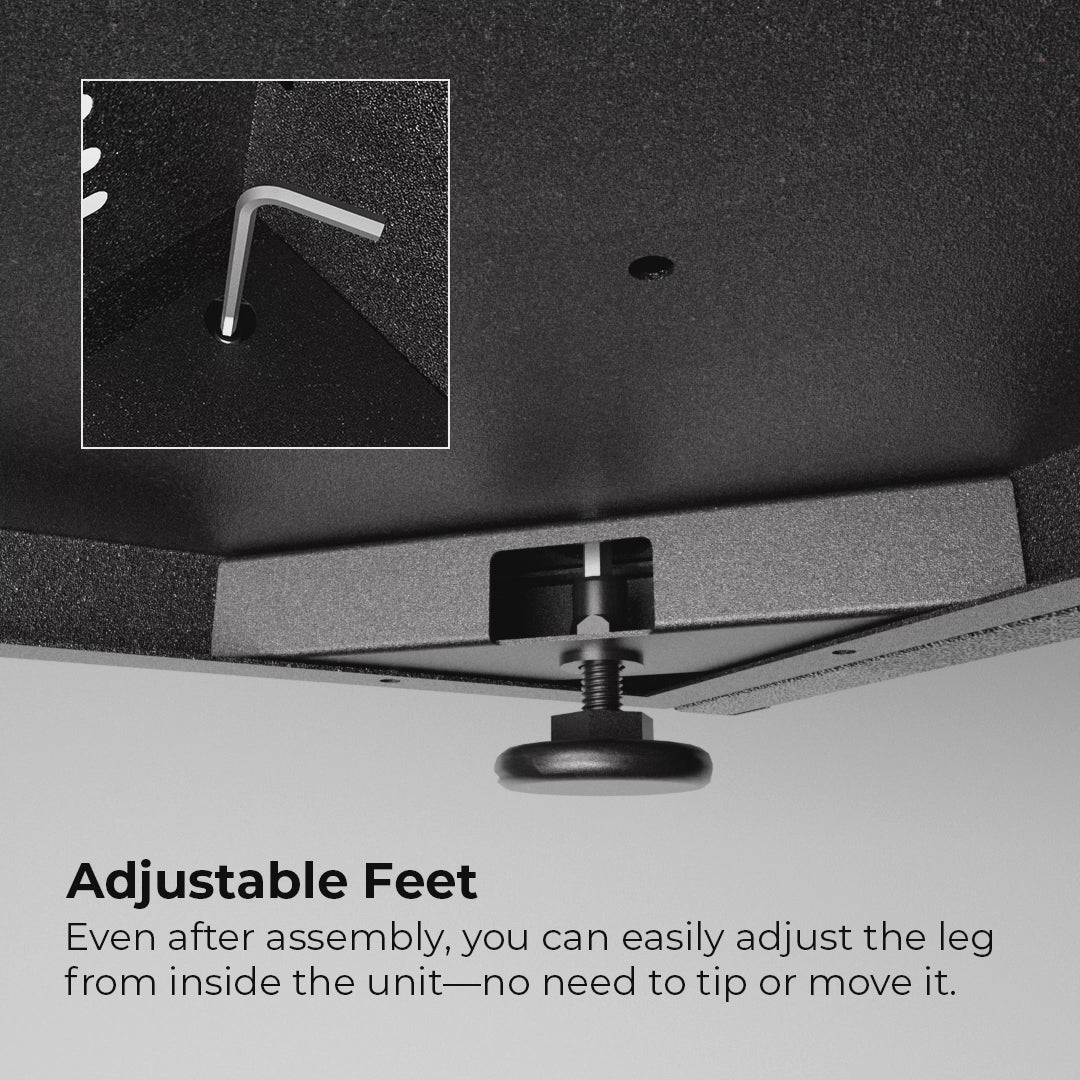 Elysia outdoor modular kitchen adjustable feet