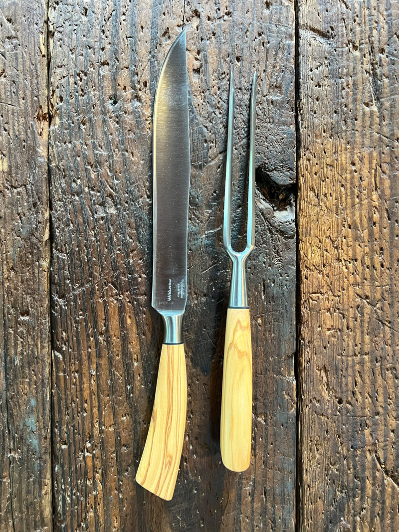 Saladini Coltellinai in Scarperia Carving Knife & Fork Set